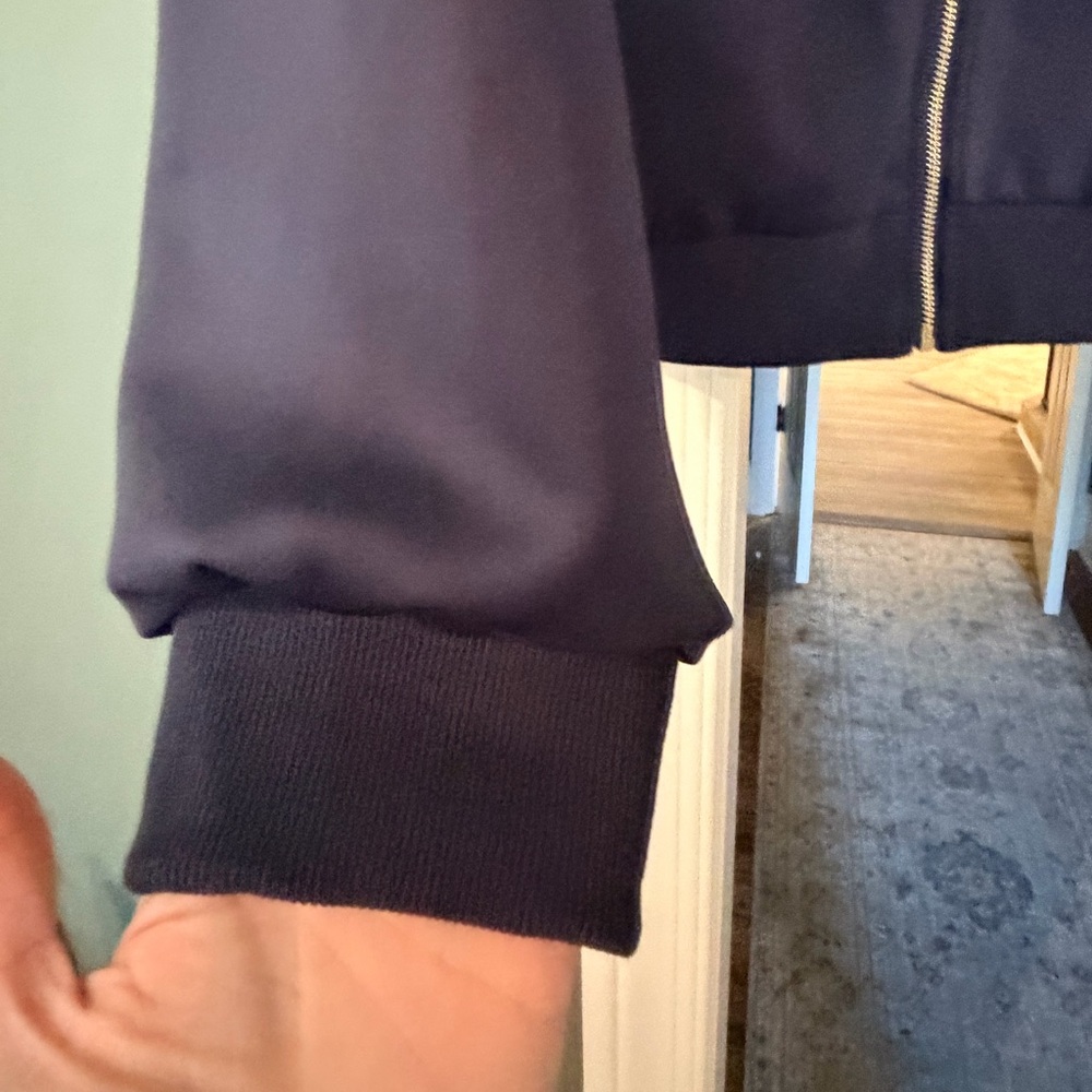 Women's Navy Zip Front Jacket and Drawstring Skort Set - Picture 2 of 7